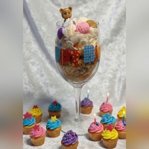 Happy Birthday Dessert Candle Handmade Gifts